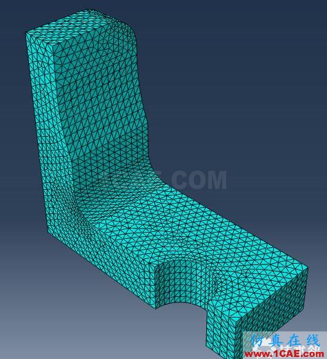 Abaqus和WELSIM仿真簡單支架受力分析案例賞析---細化網(wǎng)格對（應力集中）解的收斂性的影響abaqus有限元分析案例圖片10