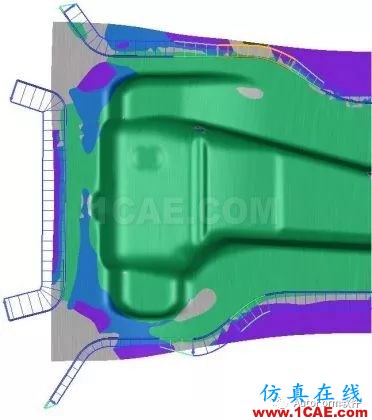 【autoform技術(shù)案例】以B柱為例進行系統(tǒng)性拉延筋設(shè)計autoform分析案例圖片8