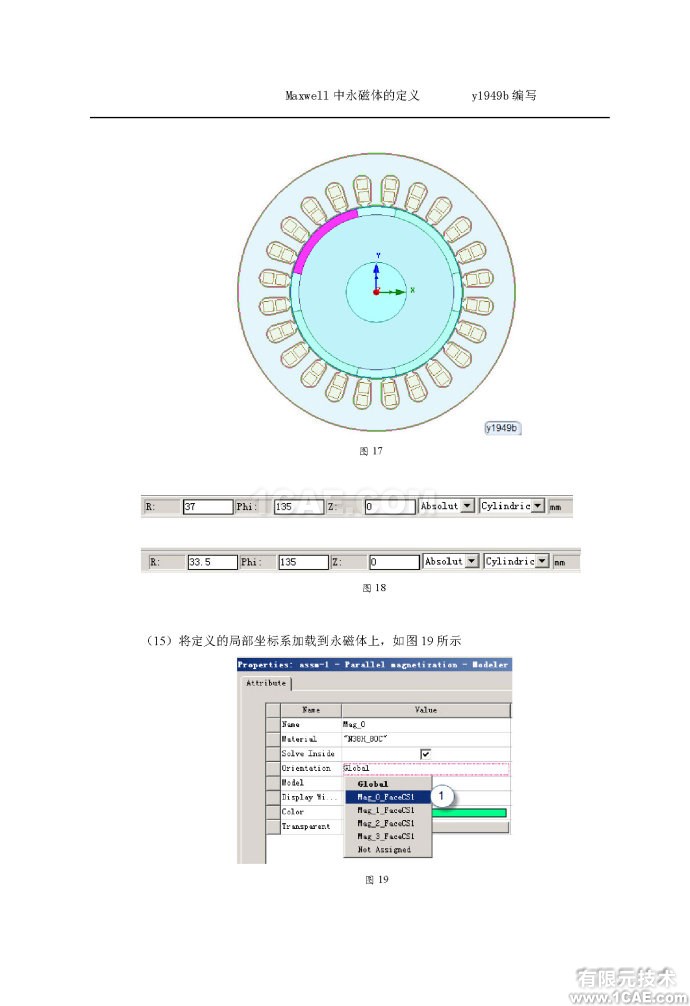 Maxwell中永磁體的定義