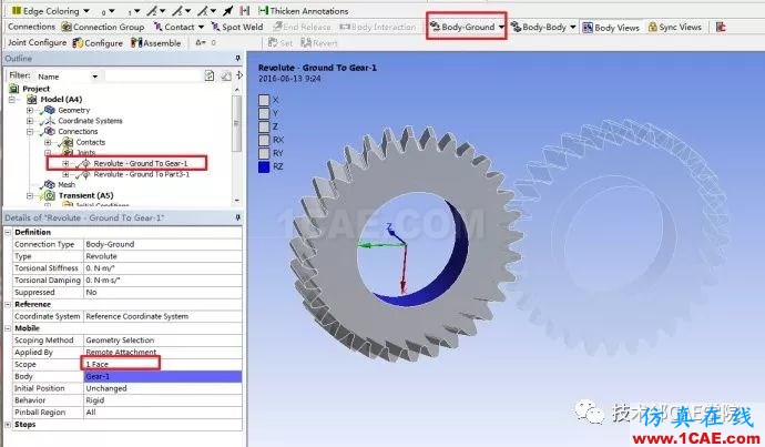 【干貨】ANSYS Workbench齒輪瞬態(tài)動(dòng)力學(xué)仿真ansys仿真分析圖片3