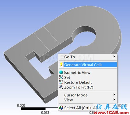 ansys workbench中Meshing建立virtual topology的作用ansys結構分析圖片4