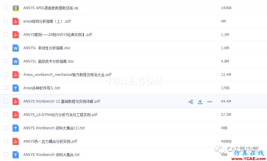 ansys培訓(xùn)教程（基礎(chǔ)操作+案例分享）一次網(wǎng)盤打包免費(fèi)領(lǐng)取ansys結(jié)構(gòu)分析圖片2